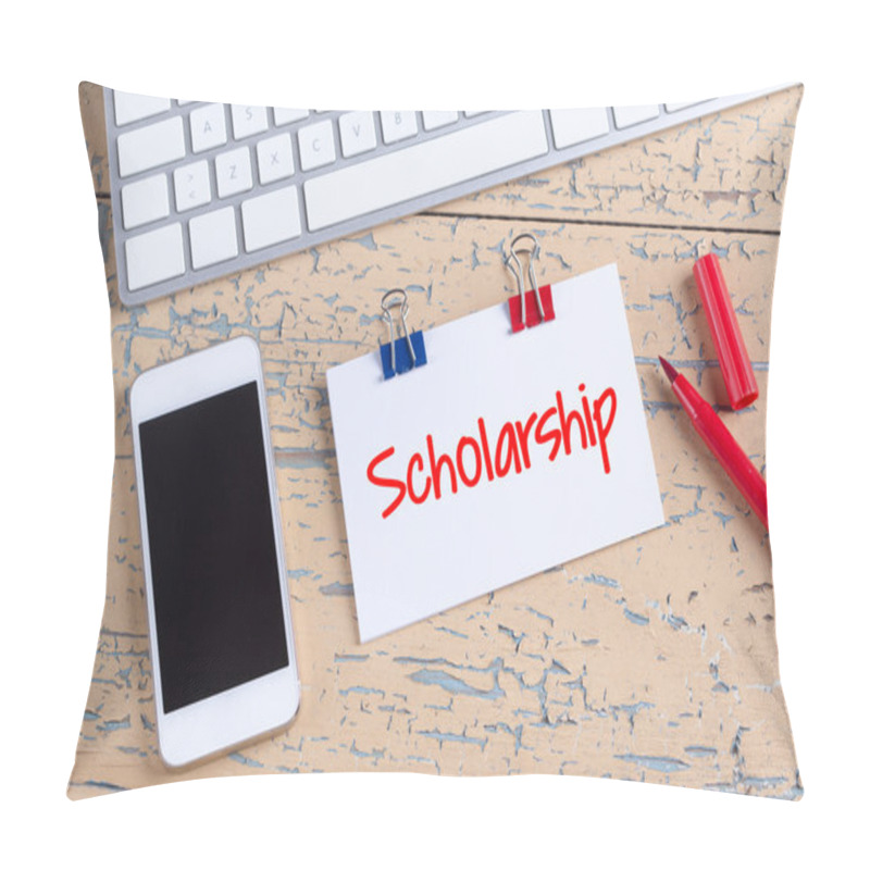 Personality  Paper Note With Text Scholarship Pillow Covers