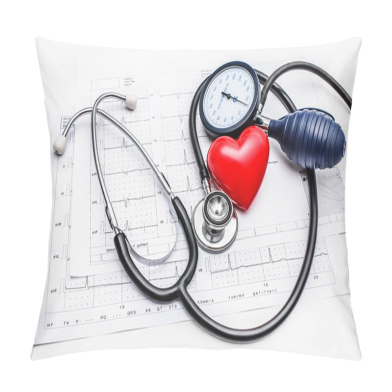 Personality  Medical Tools Lying On ECG Pillow Covers