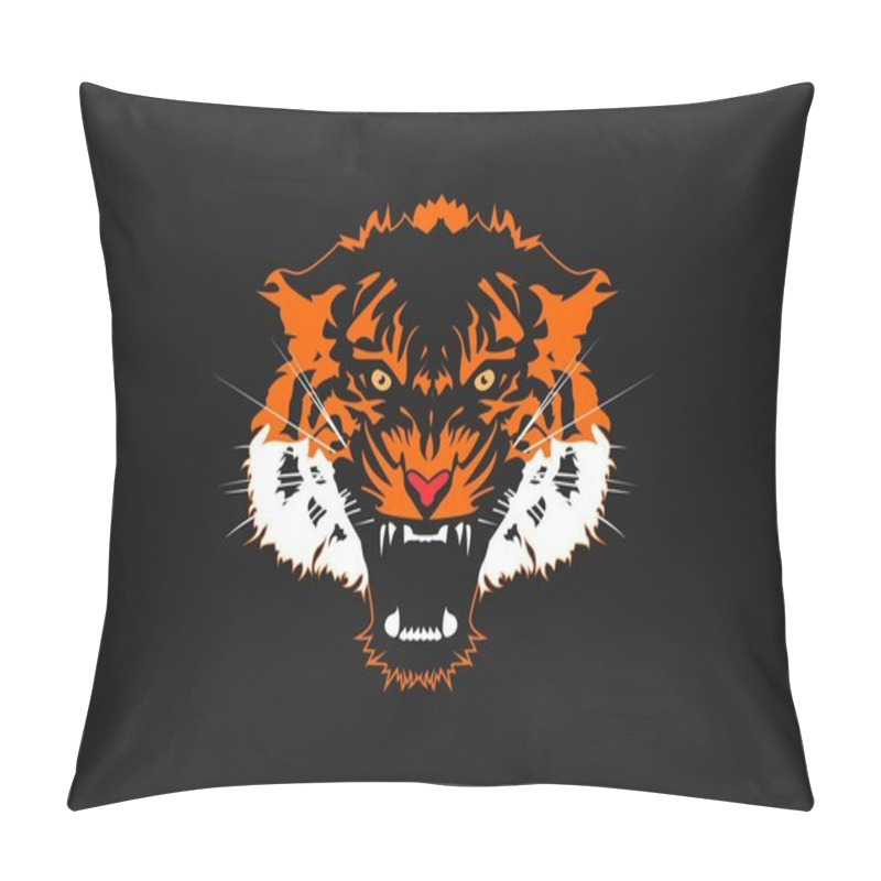 Personality  Logo Tiger Face Vector Pillow Covers