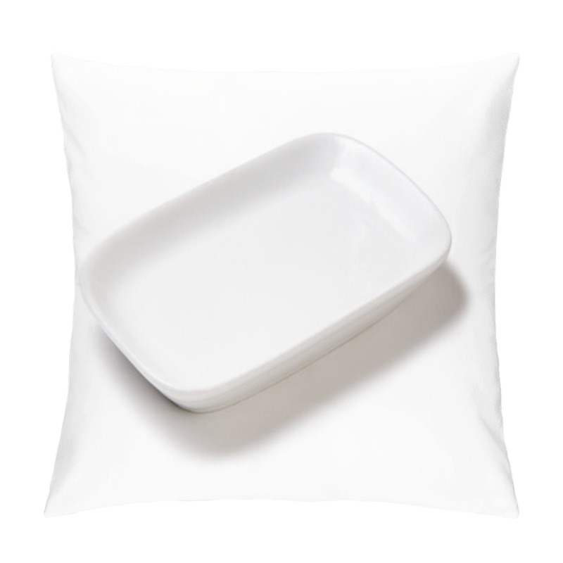 Personality  White Empty Plate Of Earthenware Pillow Covers