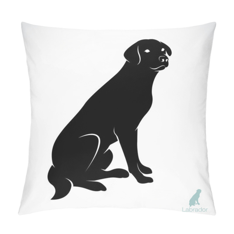 Personality  Vector Image Of An Dog Labrador Pillow Covers