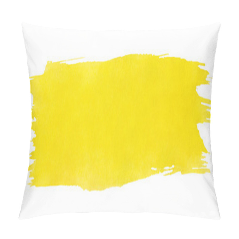 Personality  Yellow Stroke Of Paint Brush Pillow Covers