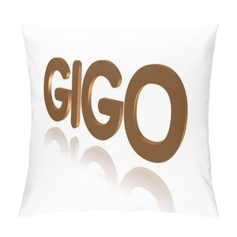 Personality  Programming Term - GIGO  - Garbage In, Garbage Out - 3D Image Pillow Covers