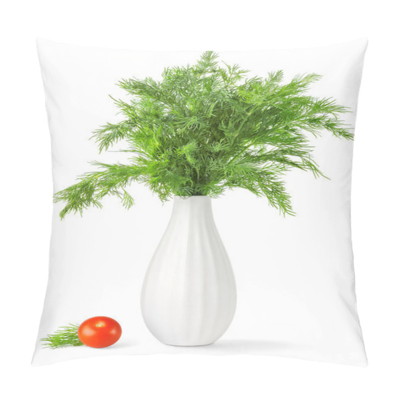 Personality  Bouquet Of Fresh Green Dill In A Vase Pillow Covers