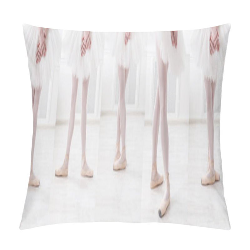 Personality  Set Of Young Ballerina Legs In Different Ballet Positions Pillow Covers