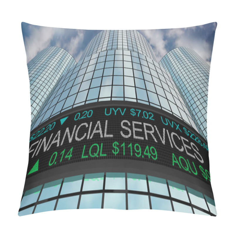 Personality  Financial Services Stock Market Industry Sector Wall Street Buil Pillow Covers