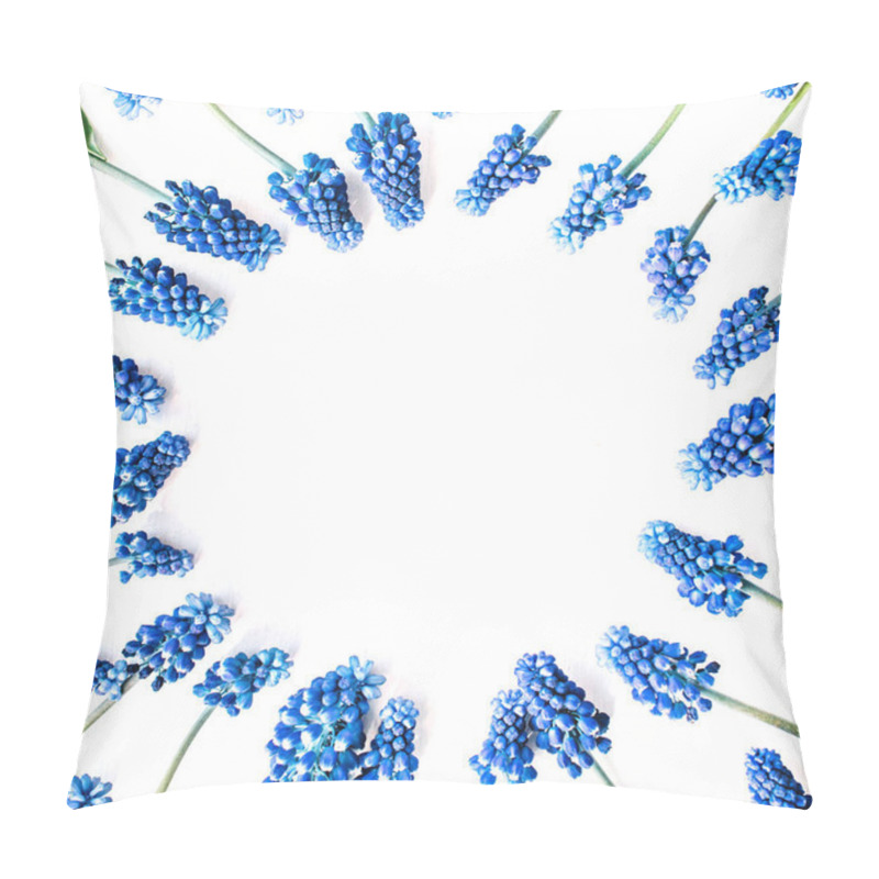 Personality  Blue Muscari Flowers Pillow Covers