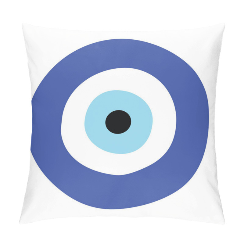 Personality  Greek Evil Eye Vector - Symbol Of Protection Pillow Covers