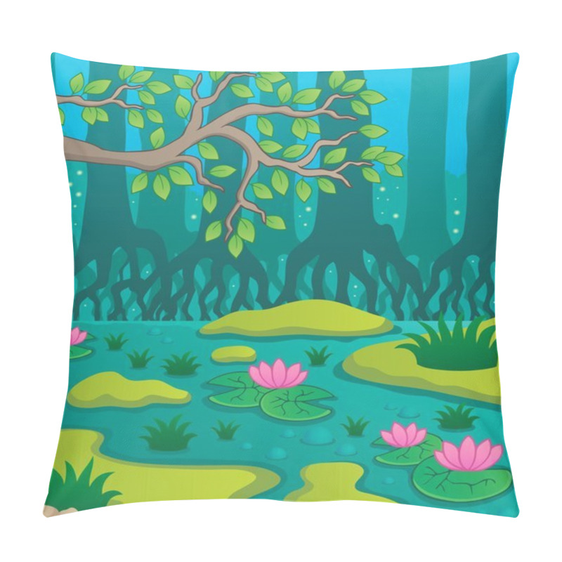 Personality  Swamp Theme Image 2 Pillow Covers