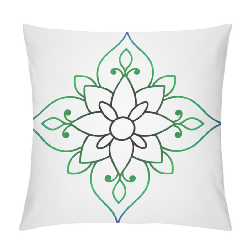 Personality  A Hand Drawn Illustration Floral Ornament With Flowers And Leaves Pillow Covers