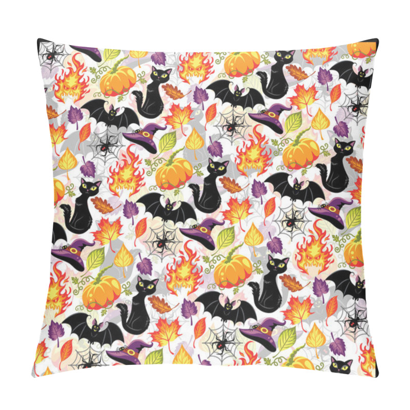 Personality  Seamless Pattern For Halloween. Pillow Covers