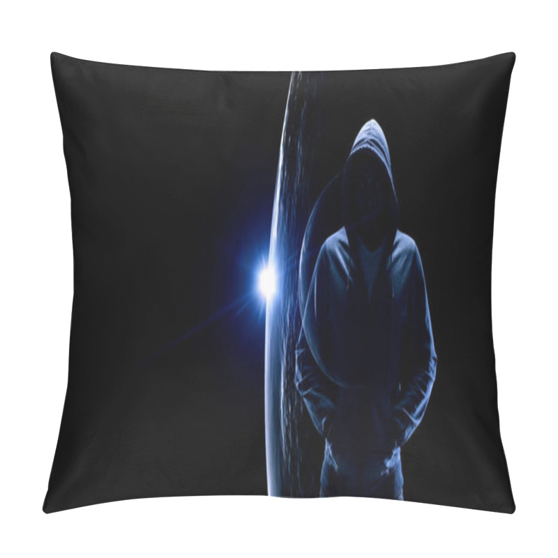 Personality  Silhouette Of Man In Hoody Pillow Covers