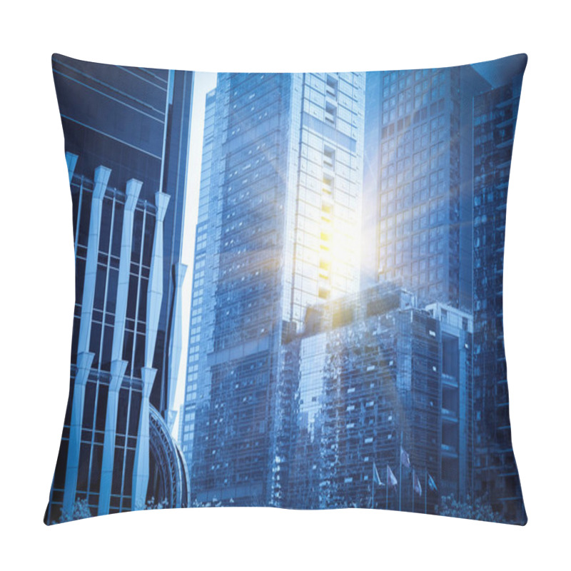 Personality  Urban Modern Architecture Background Pillow Covers