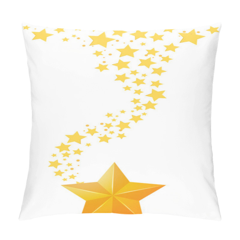 Personality  Background Design With Golden Stars Pillow Covers