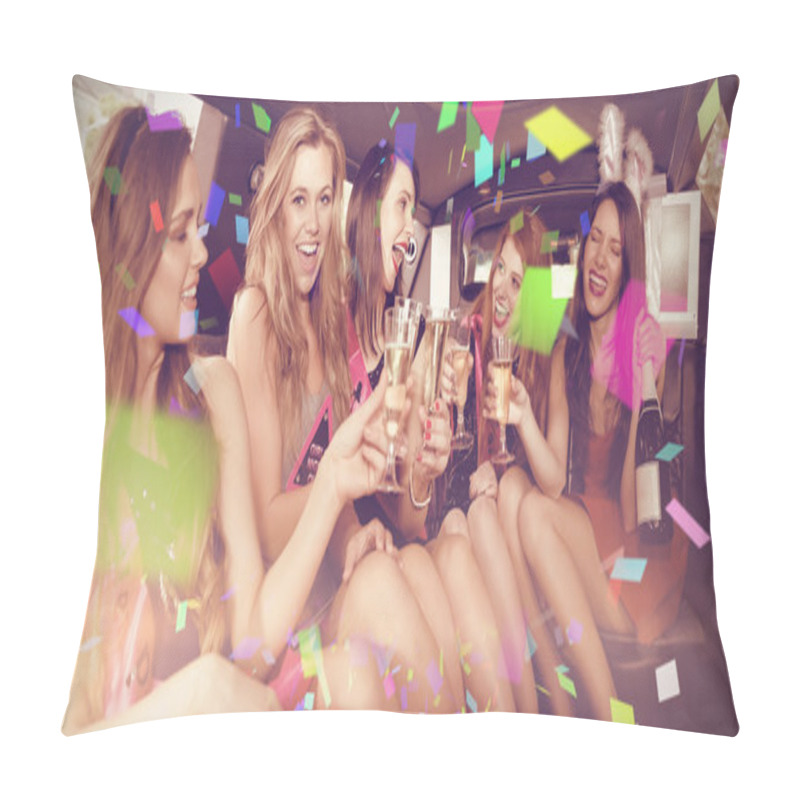 Personality  Composite Image Of Flying Colours Pillow Covers