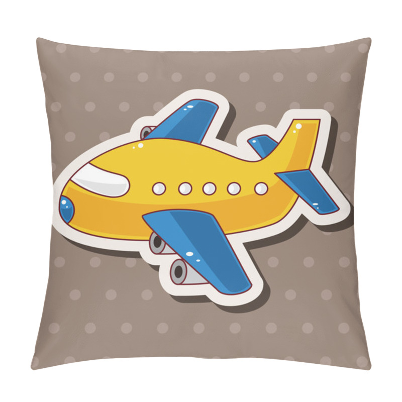 Personality  Transportation Airplane Theme Elements Pillow Covers