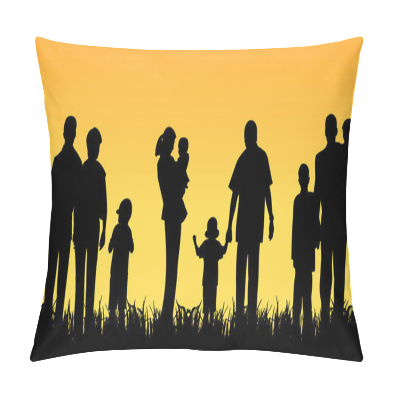 Personality  Young With Children Pillow Covers