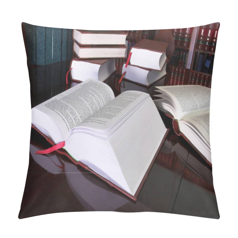 Personality  Legal Books On Table Pillow Covers