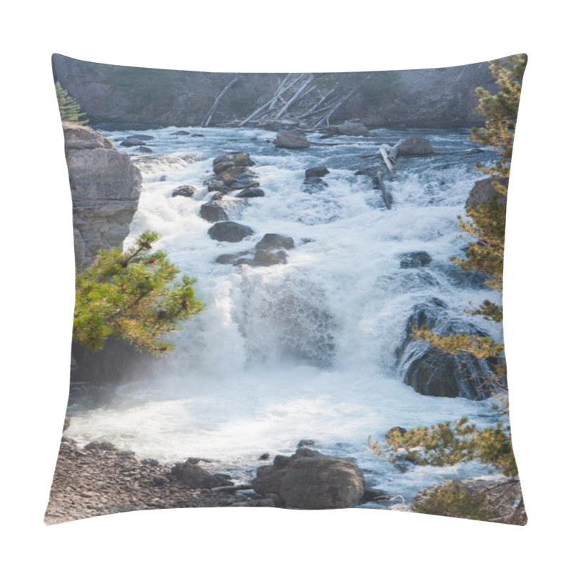 Personality  Yellowstone Firehole River Cascade pillow covers