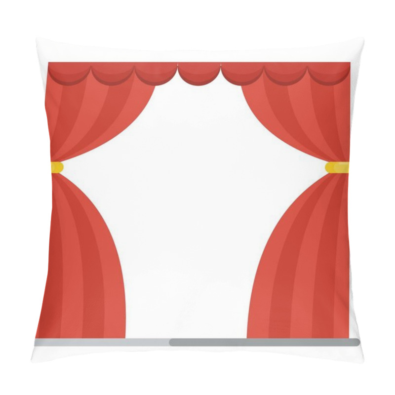 Personality  Red Theater Curtain Pillow Covers