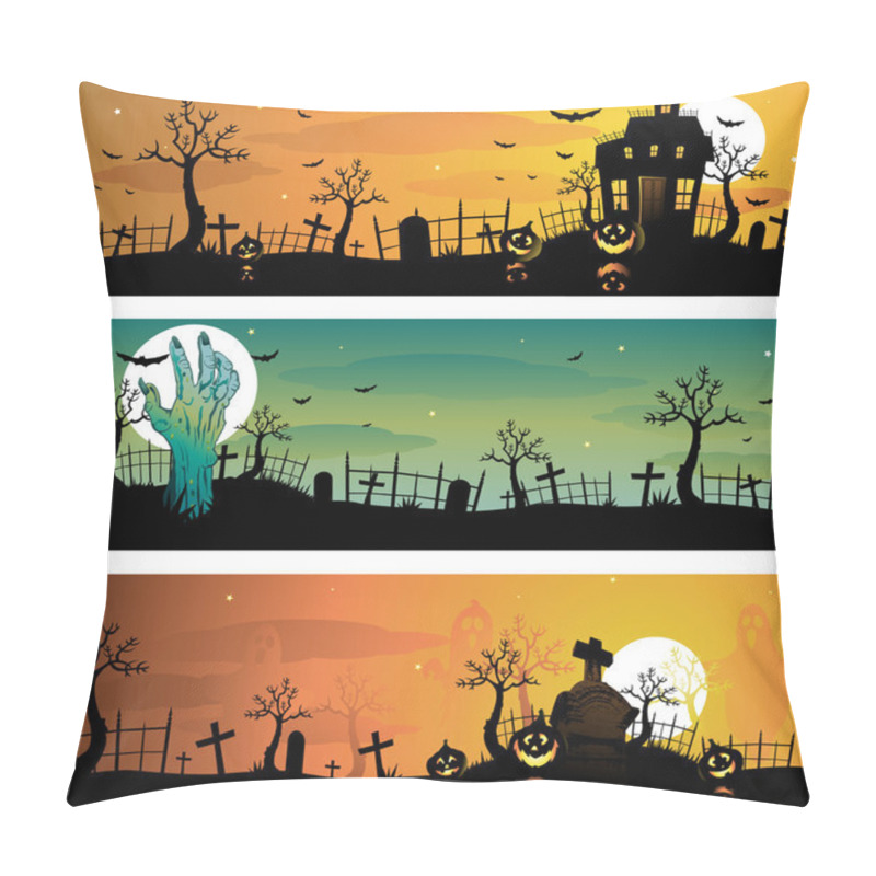 Personality  Halloween Banners Pillow Covers