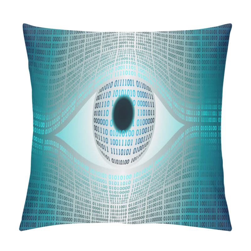 Personality  Big Brother Electronic Eye Concept, Technologies For The Global Surveillance Pillow Covers