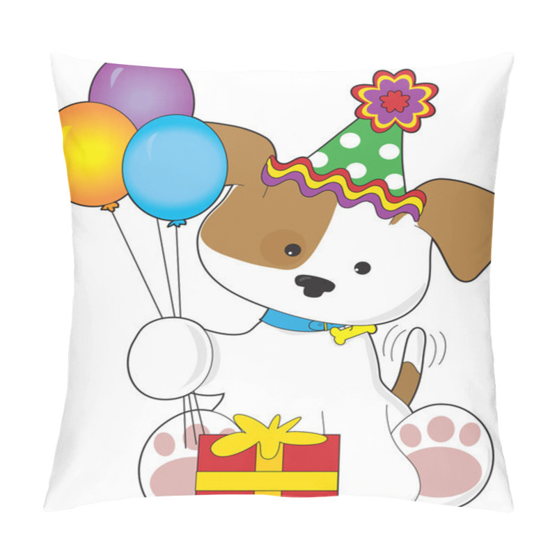 Personality  Cute Puppy Birthday Pillow Covers