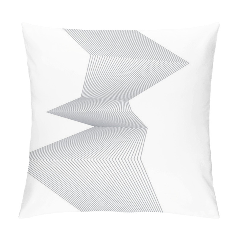 Personality  Design Element Poligonal From Many Parallel Lines13 Pillow Covers