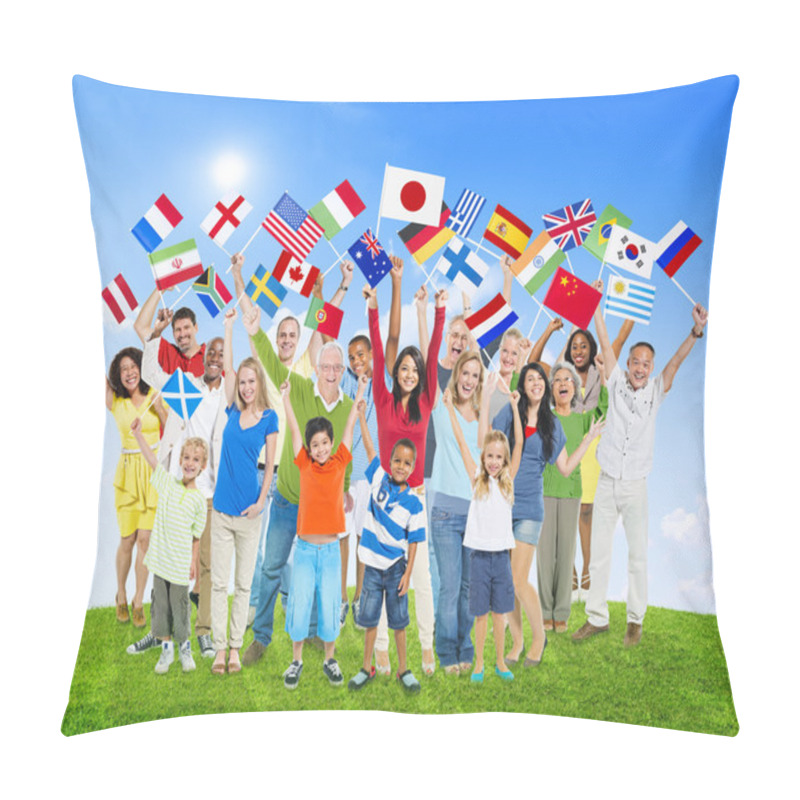 Personality  Diversity People Standing Together Pillow Covers