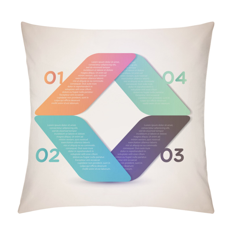 Personality  Banners With Numbers. Vector Illustration  Pillow Covers