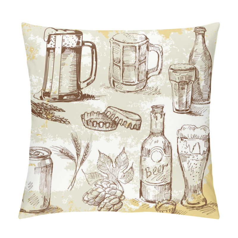 Personality  Beer Set Pillow Covers