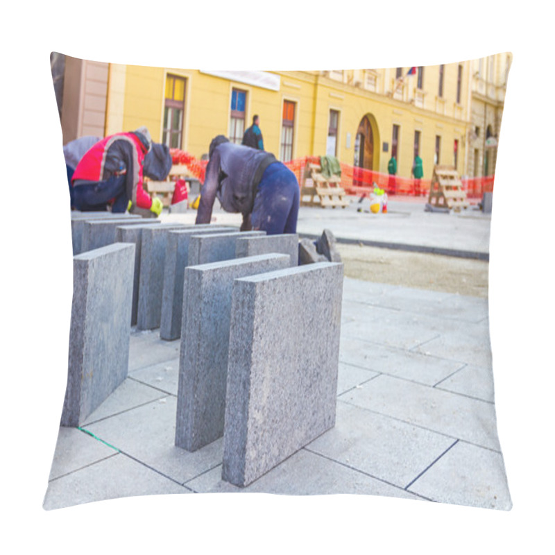 Personality  Pavers At Work Pillow Covers