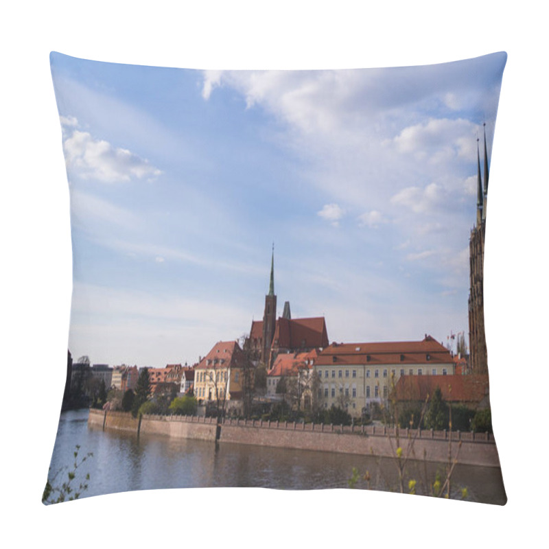 Personality  Ancient Landmarks On Ostrow Tumski In Wroclaw Pillow Covers