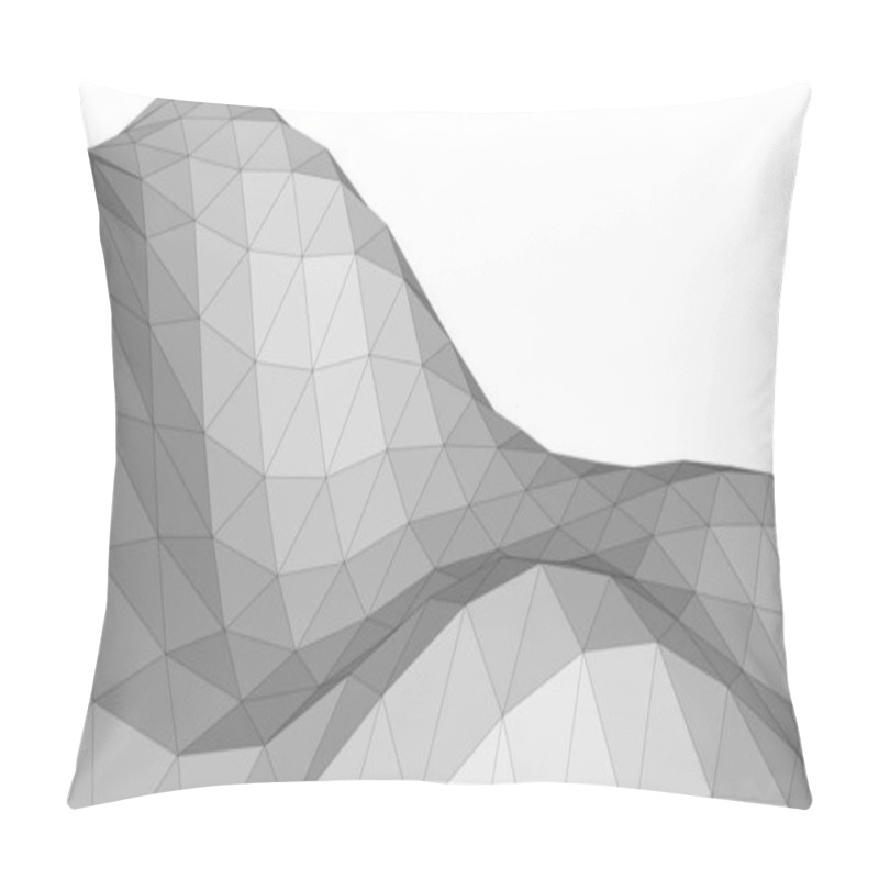 Personality  Abstract Wallpaper With Hill Shapes, Digital Background Pillow Covers