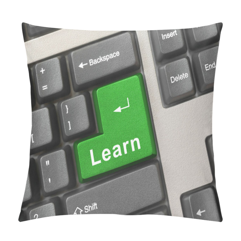 Personality  Computer Keyboard With Key Learn Pillow Covers