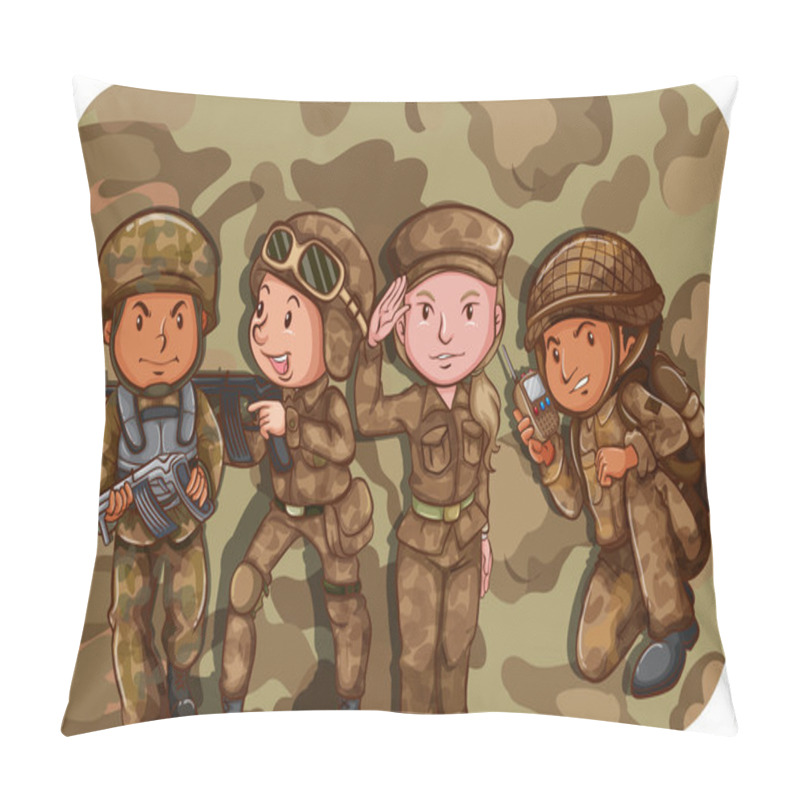 Personality  Soldiers Pillow Covers