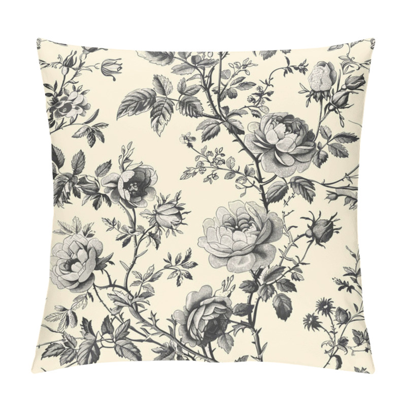 Personality  Featuring Delicate Florals, Wildflowers, And Romantic Motifs, This Seamless Pattern Is Crafted To Perfection. Pillow Covers