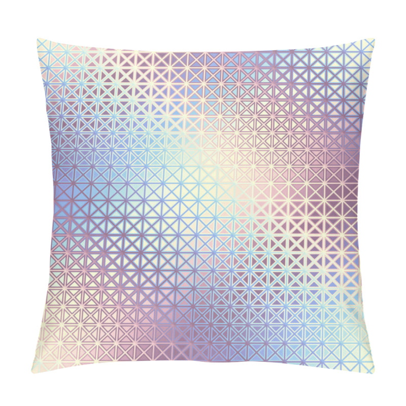 Personality  Seamless Geometric Abstract Pattern In Low Poly Style. Random Abstract Spots With A Glass Effect. Vector Image. Pillow Covers