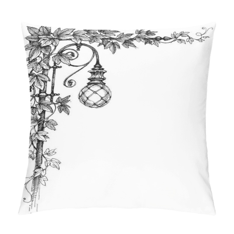 Personality  Ivy corner decoration and street lamp pillow covers