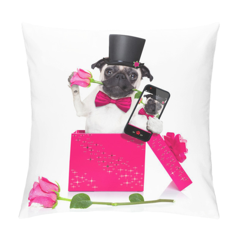 Personality  Valentines Love Sick Dog Pillow Covers