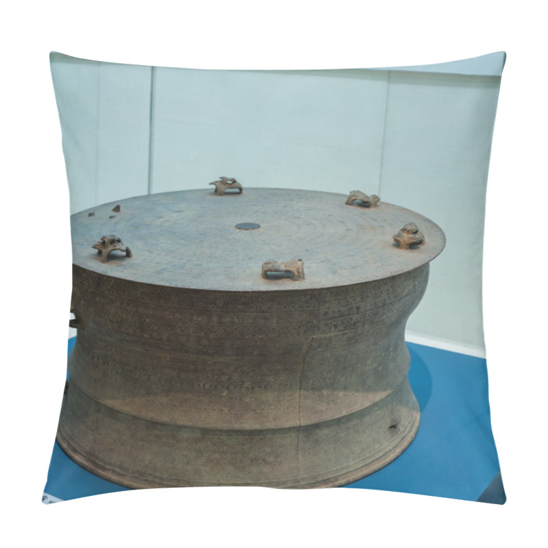 Personality  Bronze Drum Pillow Covers