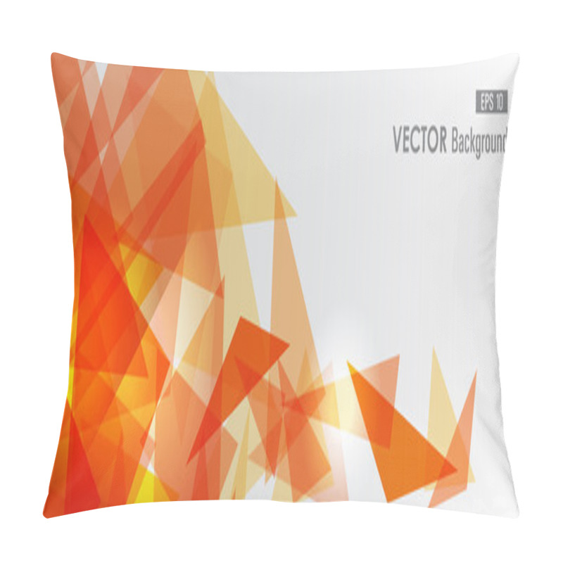 Personality  Orange Geometric Transparency. Pillow Covers