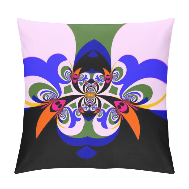 Personality  Beautiful Abstract Psychedelic Swirls Fractal. Trippy Mess Imagery. Virtual Dream Theme. Creative Modern Poster Art. Curled Cartoon Style Curves. Ornate Baroque Style. Magic Swirl Or Curl Graphics. Pillow Covers