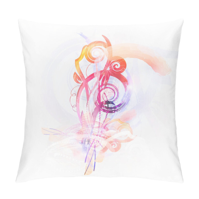 Personality  Vector Illustration Of Abstract Flowers Background Pillow Covers