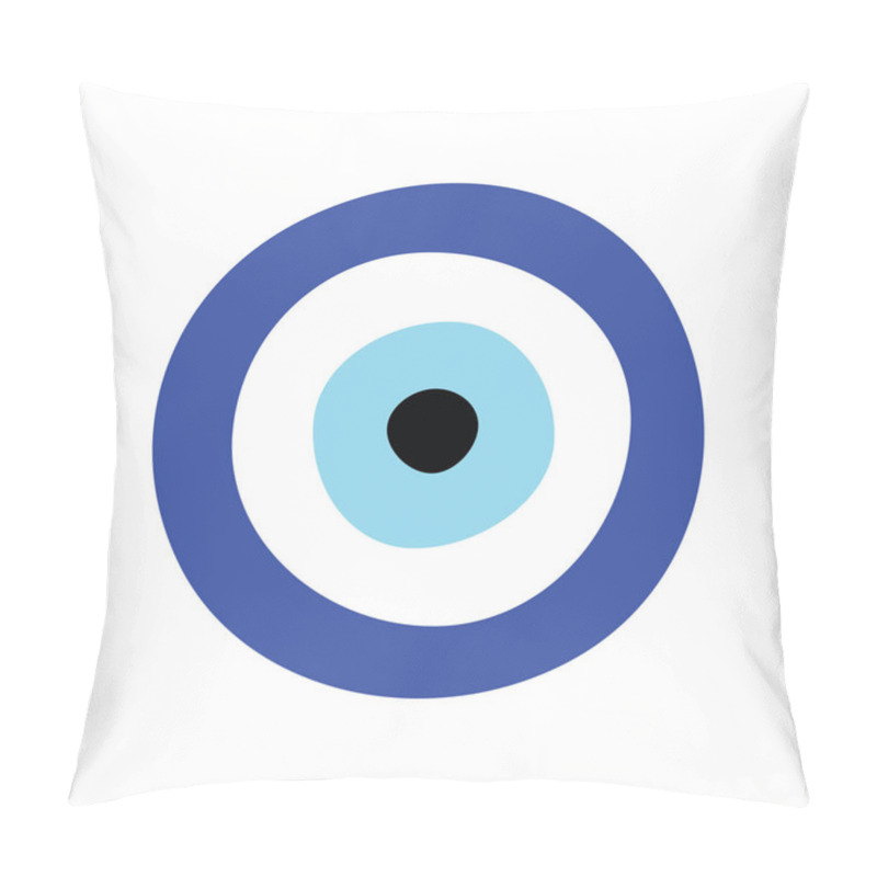 Personality  Greek Evil Eye Vector - Symbol Or Icon Of Protection Pillow Covers