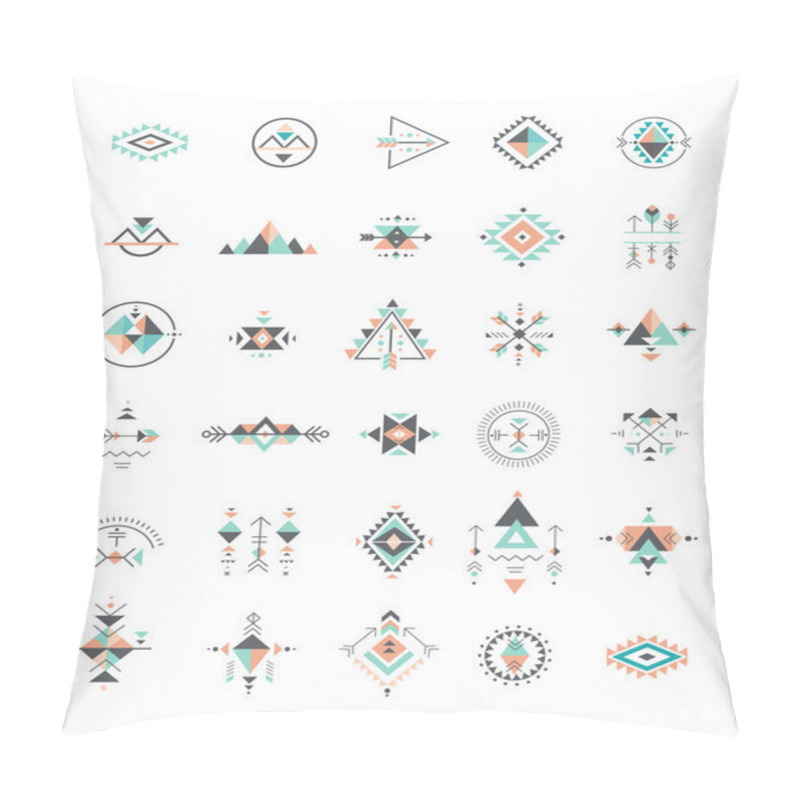 Personality  Esoteric, Alchemy, Sacred Geometry, Tribal And Aztec, Sacred Geometry, Mystic Shapes, Symbols Pillow Covers