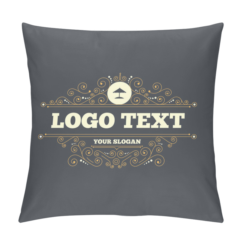 Personality  Beach Umbrella Icon. Pillow Covers