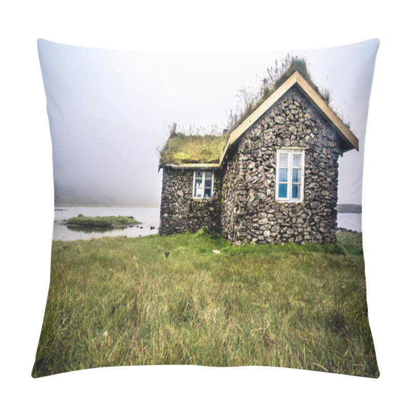 Personality  Turf House Faroe Island, North Atlantic Pillow Covers