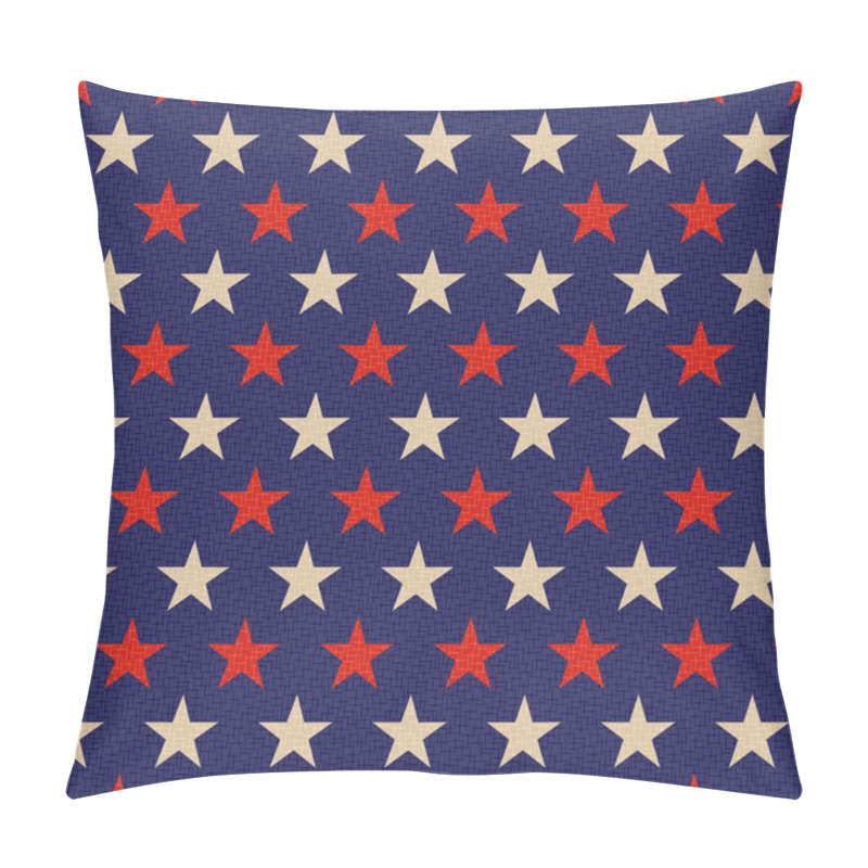 Personality  Seamless Patriotic Stars Background Pillow Covers