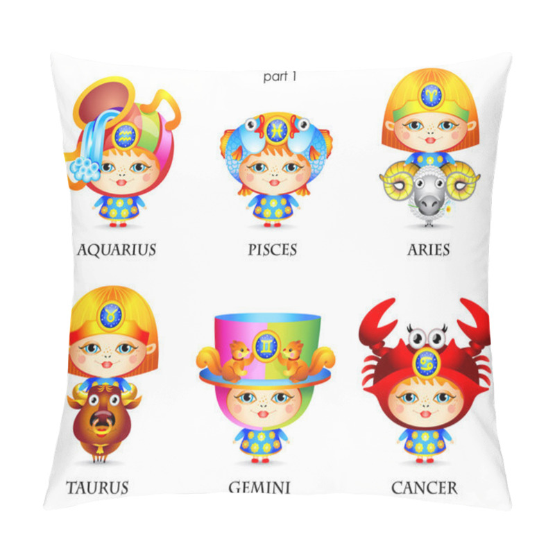 Personality  Signs Of The Zodiac 1 Pillow Covers